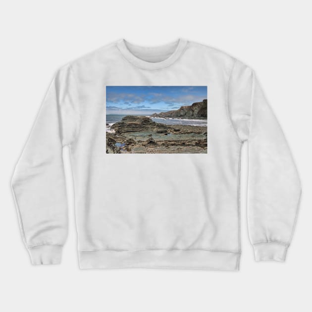 Hartland Quay Coast Crewneck Sweatshirt by avrilharris